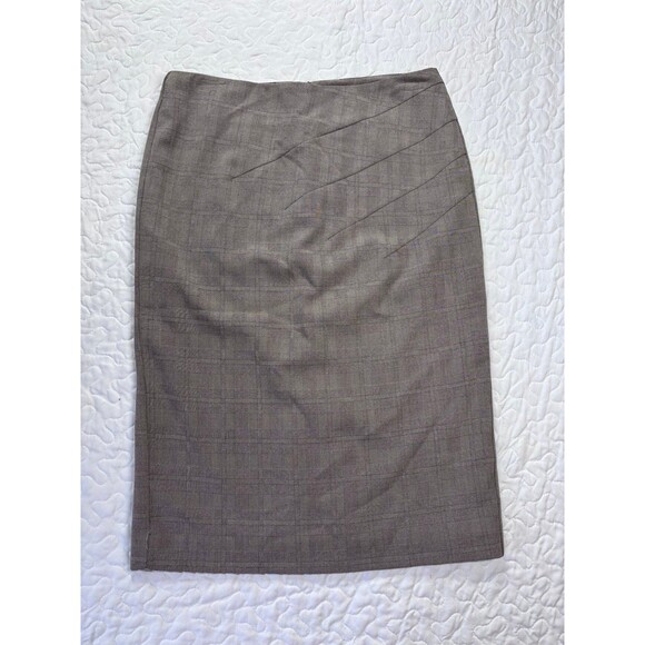 Worthington Light Brown Knee Length Zipper Back Business Straight Skirt size 4 - Picture 1 of 5